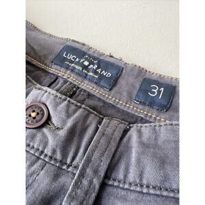 Lucky Brand 410 Athletic Fit Pants Mens 31x32 Khaki Chino Stretch Straight-Leg